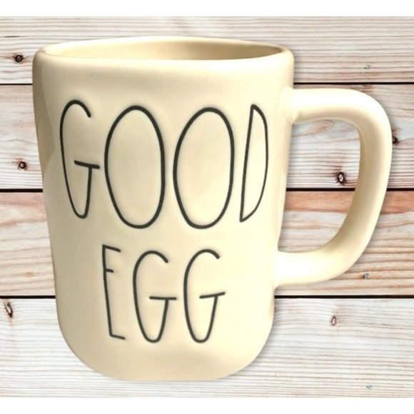 Rae Dunn Good Egg Coffee Mug Pottery Cream Ivory Artesian Collection - Picture 1 of 4